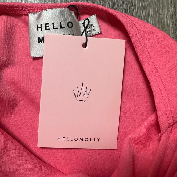 Hello Molly Pink Long Sleeve Mini Dress - Picture 4 of 5